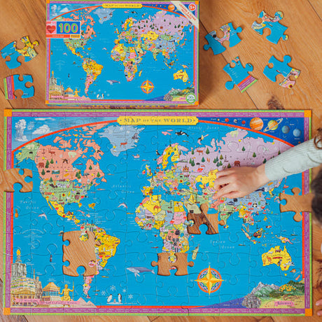World Map 100 Piece Jigsaw Puzzle