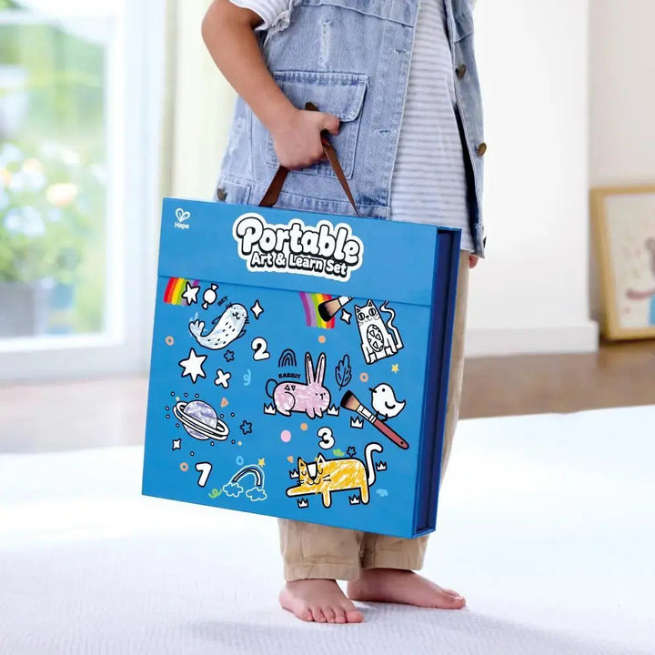 Hape E2031 Portable Art & Learn Set