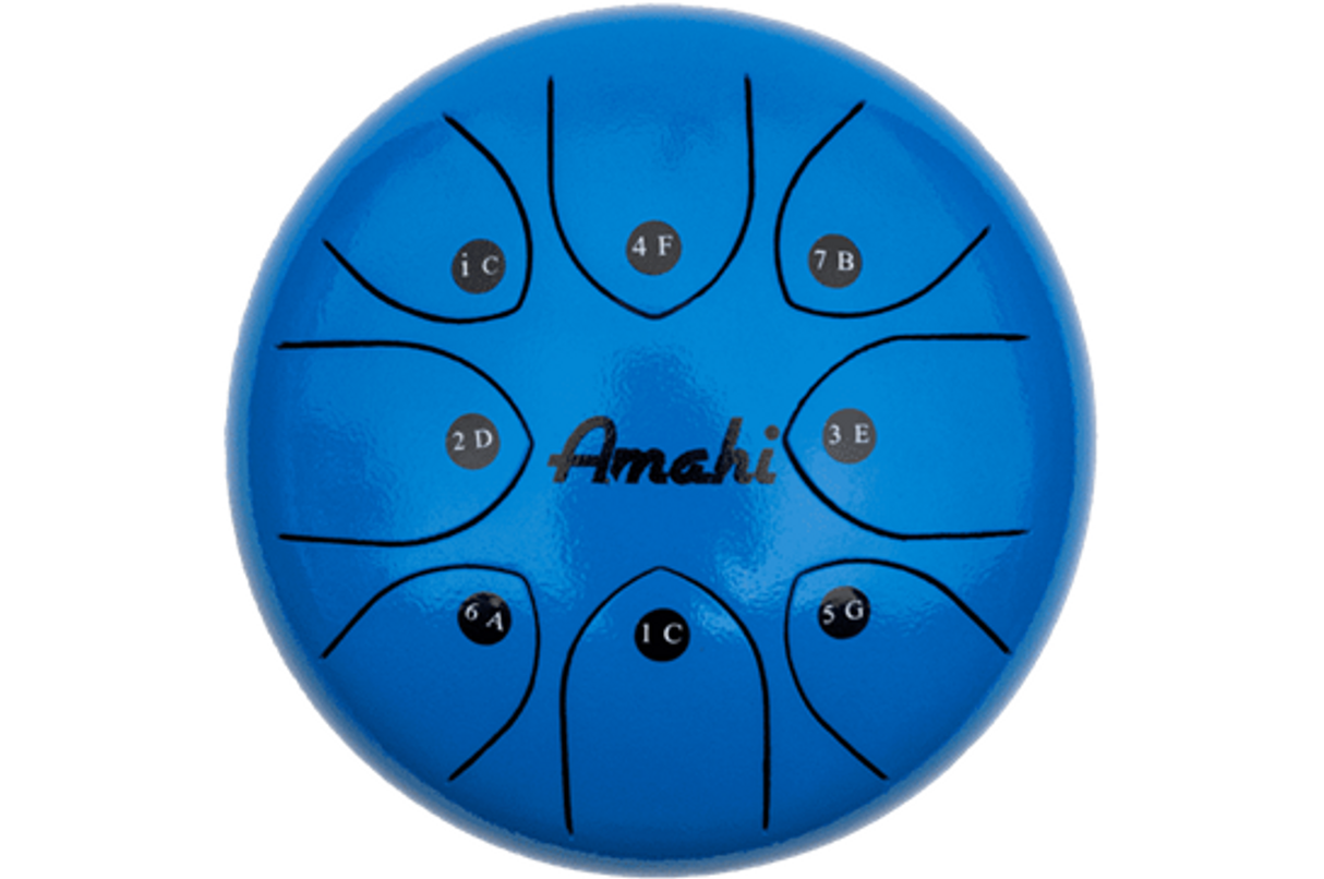 10" Steel Tongue Drum Blue