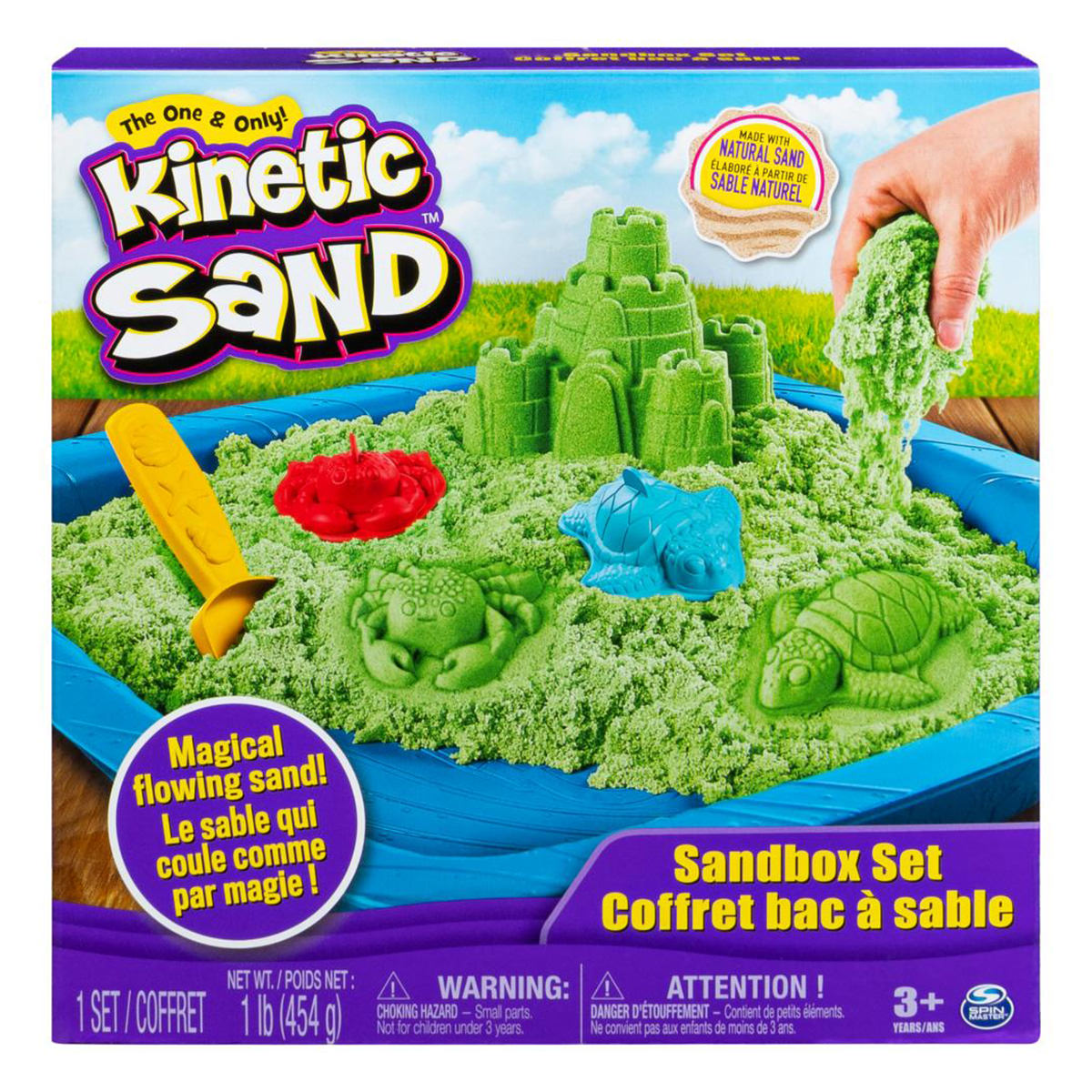 Kinetic Sand Sandbox Set Green