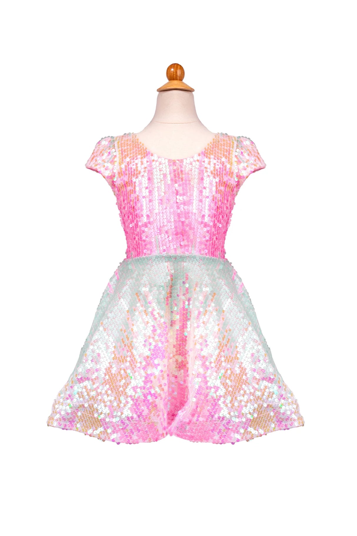 Sorbet Swirl Skater Dress, Size 5-6