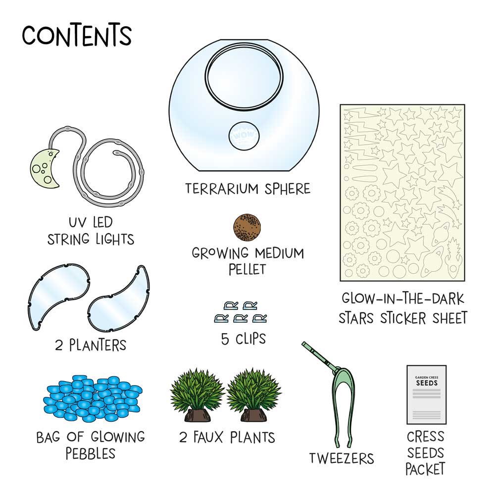glow in the dark plant seeds Wow in the World: Light-Up Terrarium – Turner Toys