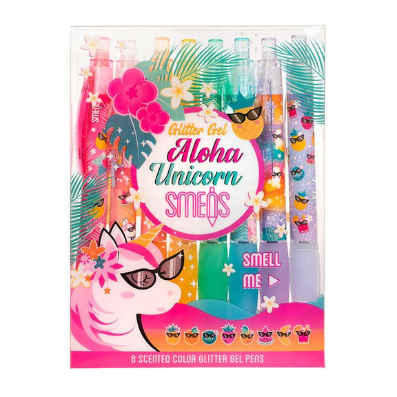 Aloha Unicorn Glitter Gel Smens Set of 8