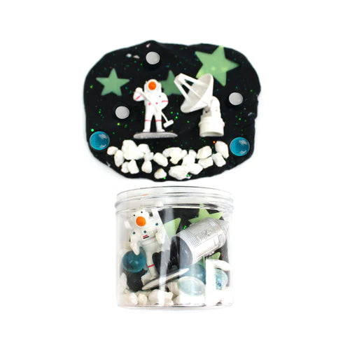 Space Sensory PlayDough-to-Go Jar