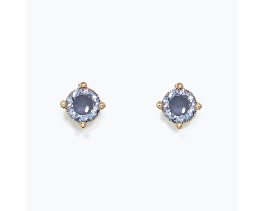 Sparkling Denim Hue Crystal Earrings