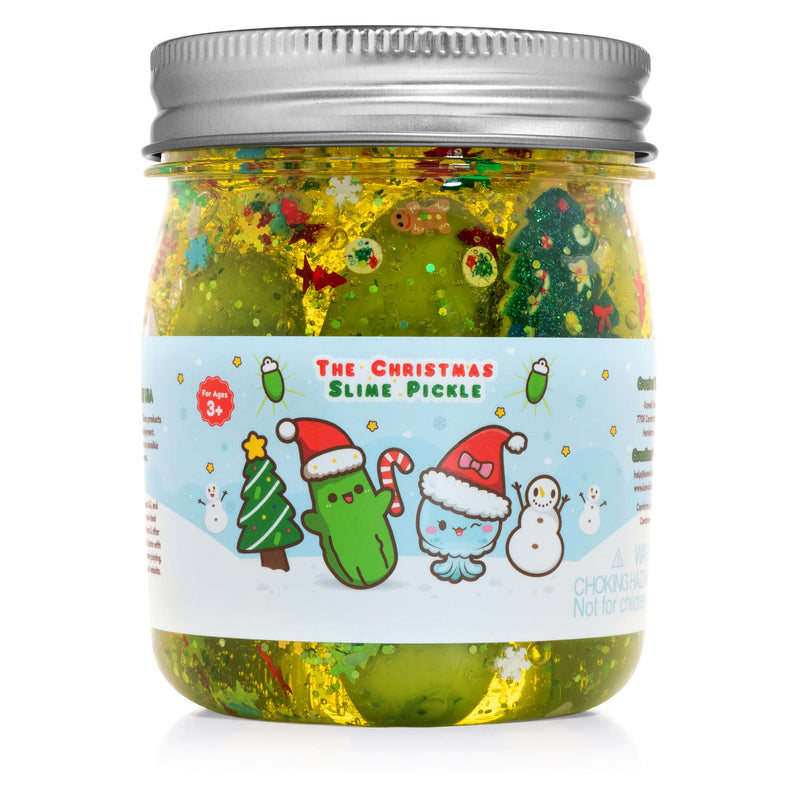 The Christmas Pickle Clear Kawaii Slime