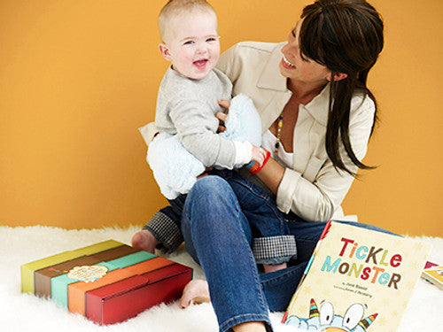 Tickle Monster book picture of Mom and kid