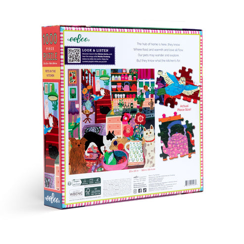 Pets in the Kitchen 1000 Square Puzzle