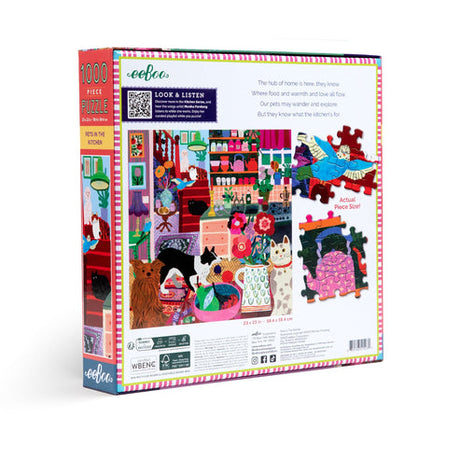 Pets in the Kitchen 1000 Square Puzzle