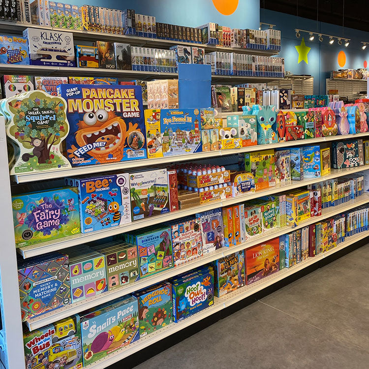 Turner Toys store interior with GAMES!