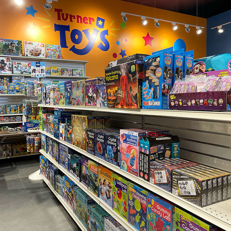 Turner Toys store interior science kits