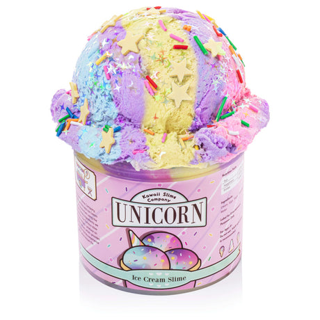 Unicorn Scented Ice Cream Pint Kawaii Slime