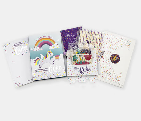Unicorn Birthday Cake Card - Vanilla