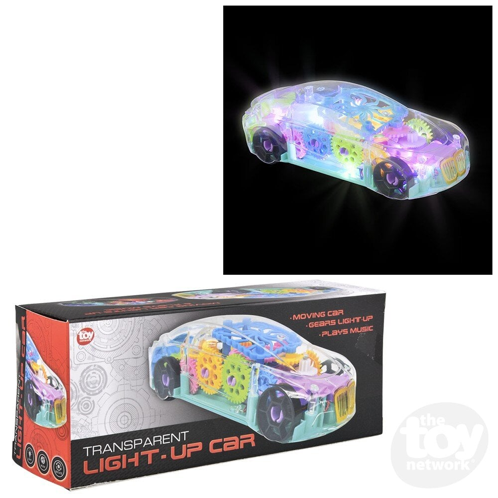 Light-Up Transparent Car 8"