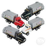Die-Cast Pull Back Garbage Truck 6"