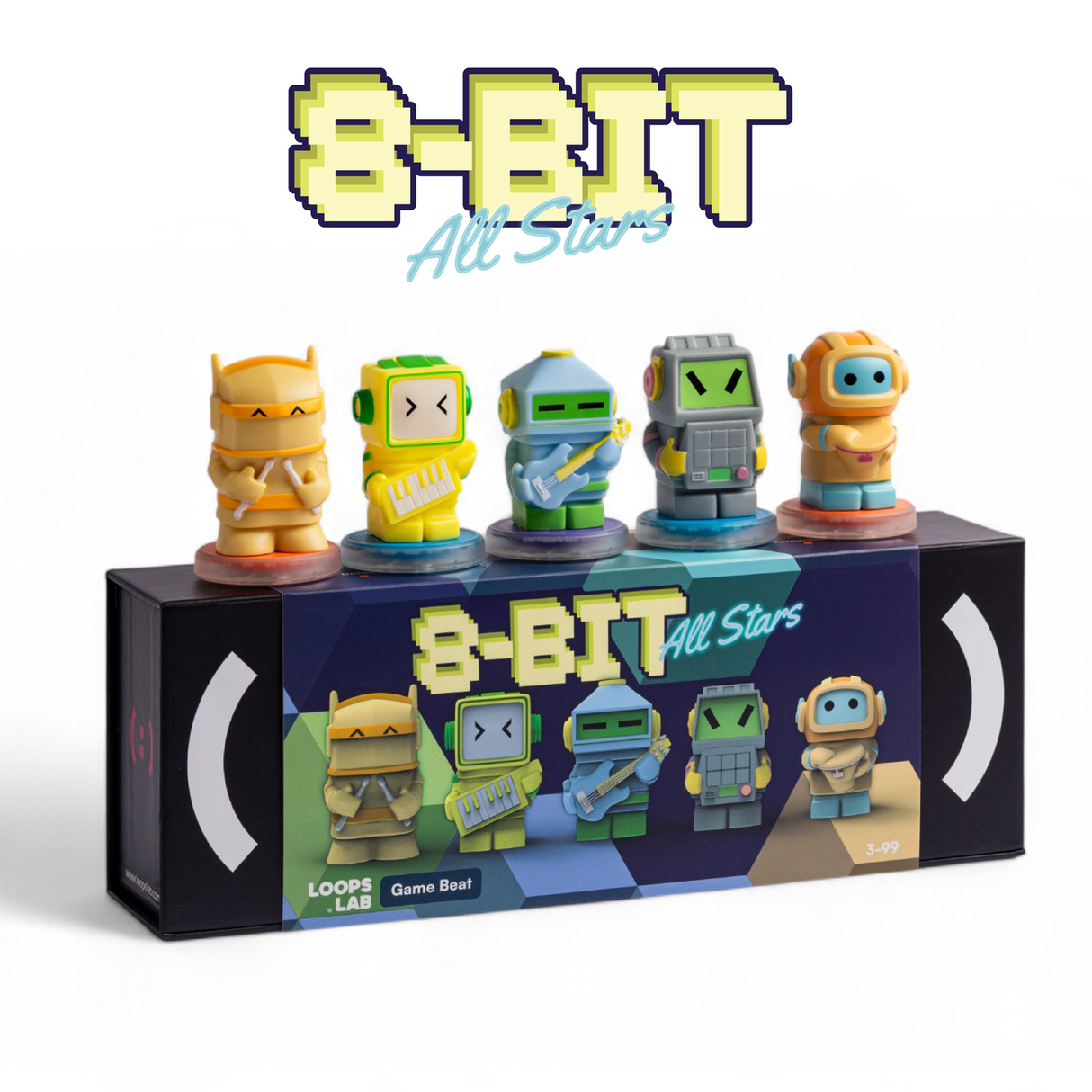 8 Bit Allstars: 5 Figurines Game Music Band