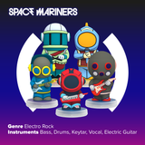 Space Mariners: 5 Figurines Galactic Rock Band