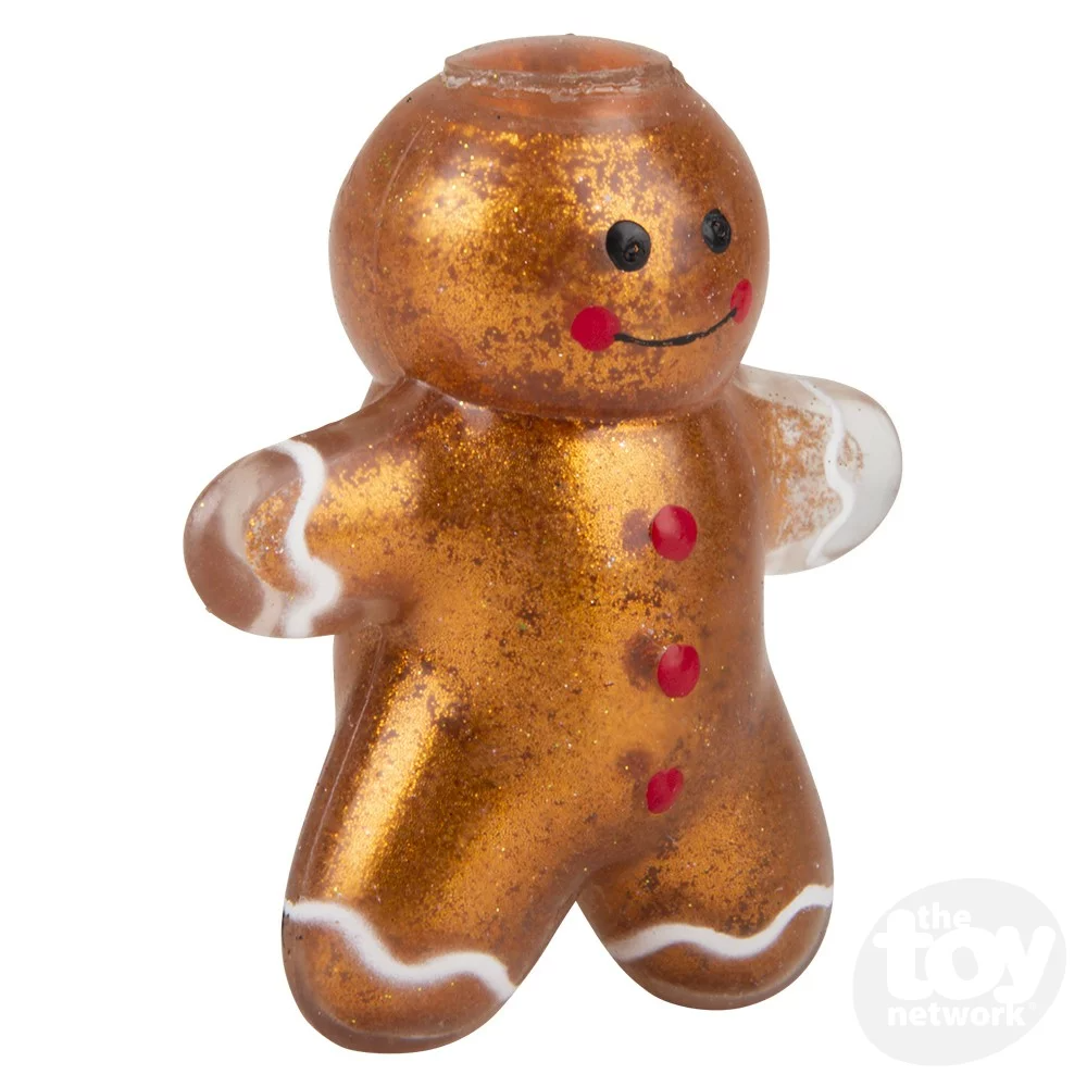 Squish Sticky Gingerbread Man Christmas 2.25"