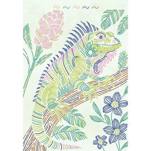 Lifelines FlowArt: Trace-By-Line, Tropical Paradise