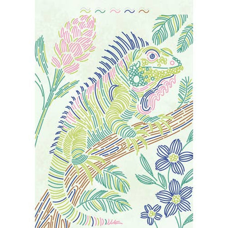 Lifelines FlowArt: Trace-By-Line, Tropical Paradise