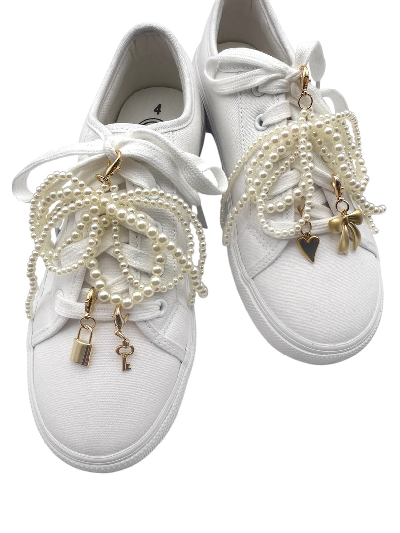 White Pearl Shoe Charms