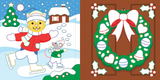 Color-By-Foil Sticker Book - Christmas