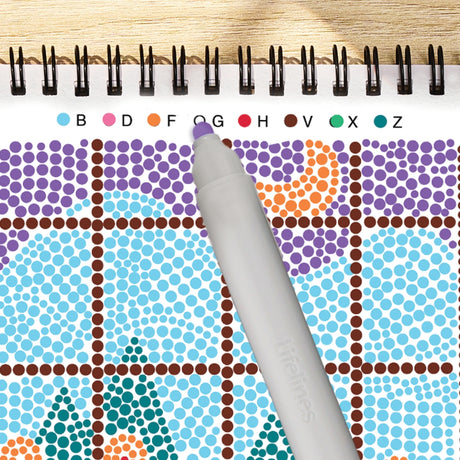 Lifelines Flowart-Dot By Letter - Snowed In Winter