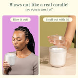 Lifelines Flameless Candle Diffuser Frost Cream