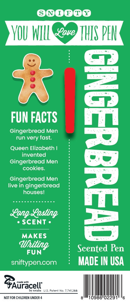 SNIFTY Gingerbread Man Scented Pen