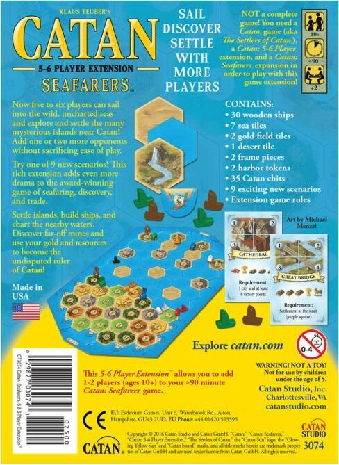 Catan Extension: Seafarers 5-6 Player