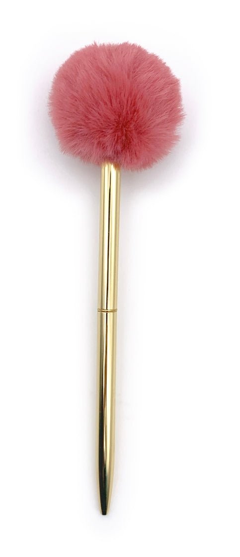 Plushest Pom Pom Pen Coral