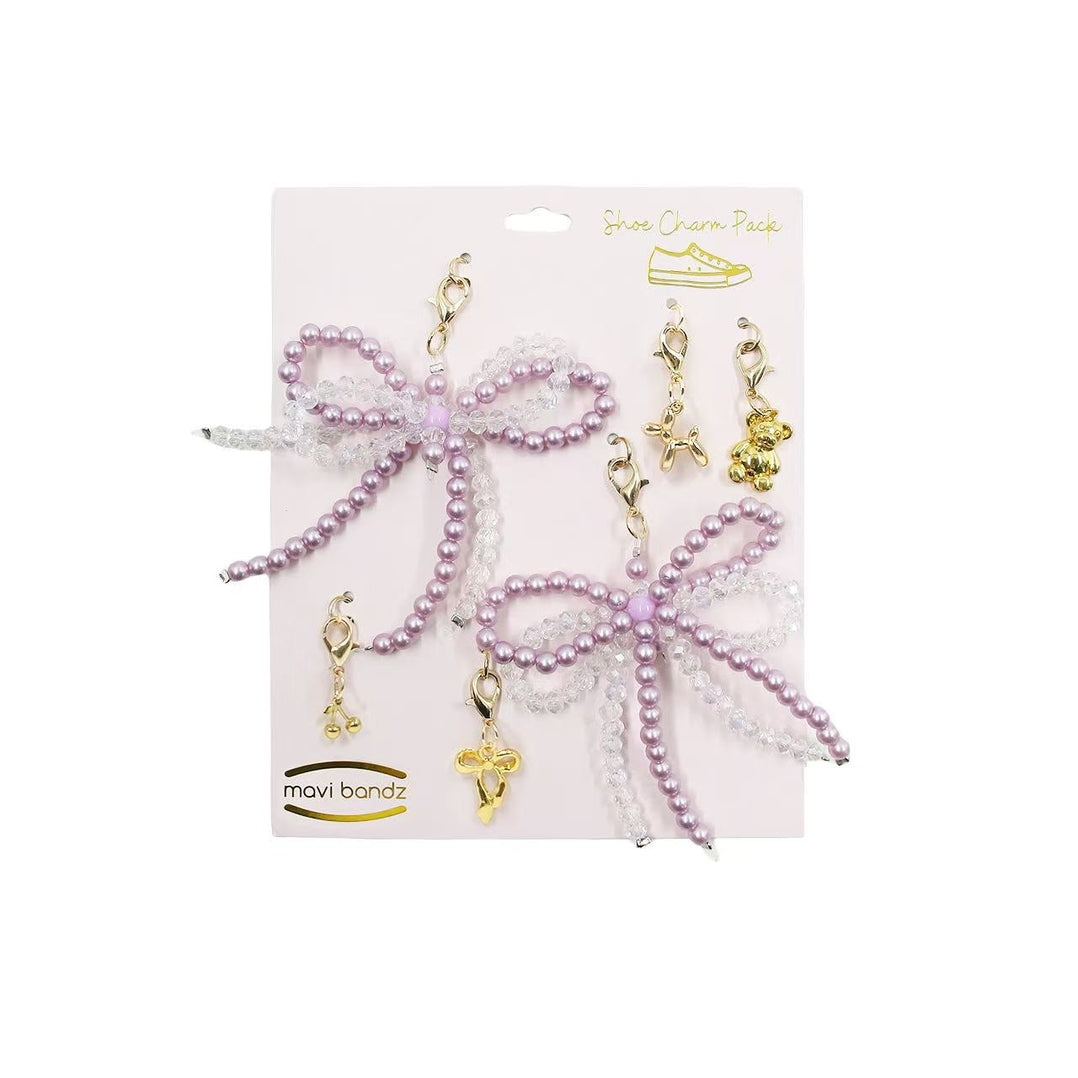 Pink Pearl Shoe Charms