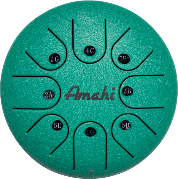 6" Steel Tongue Drum Green