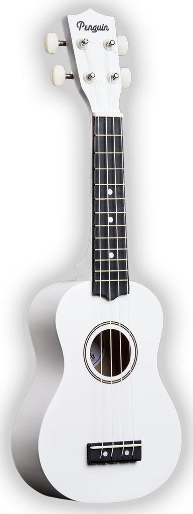  Penguin Tropical Ukulele, Soprano (White)