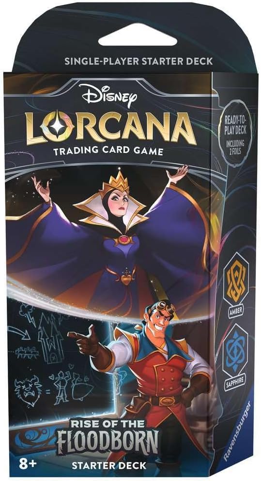 Lorcana TCG Rise of the Floodborn Starter Deck: Amber/Sapphire Lorcana TCG Rise of the Floodborn Starter Deck: Amber/Sapphire