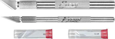 Excel K1 and K2 Hobby Knives Set with 10 Blades
