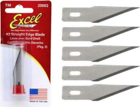 Excel No.2 Straight Edge Replacement Blades (2)