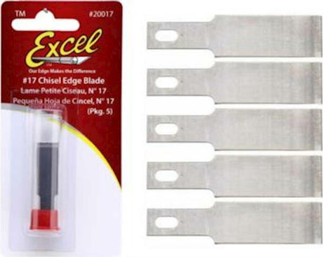 Excel #17 Small Chisel Replacement Blades (5)
