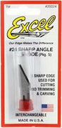 Excel #24 Sharp Angled Deburring Replacement Blades (5)