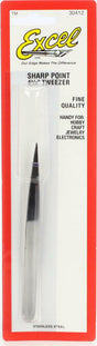 Excel Stainless Steel Sharp Tweezer (4-3/4")