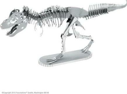 Fascinations Metal Earth Tyrannosaurus Rex Skeleton 3D Metal Model Kit