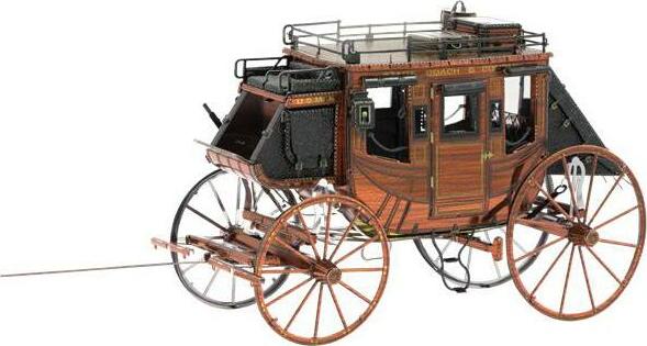 Fascinations Wild West Stagecoach 3D Metal Model Kit