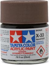 Tamiya X33 Bronze Gloss Finish Acrylic Paint (23ml)