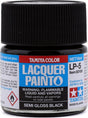 Tamiya LP-5 Semi Gloss Black Lacquer Paint (10ml)