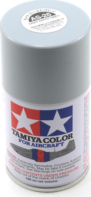 Tamiya AS-26 Light Ghost Grey Aircraft Lacquer Spray Paint (100ml)