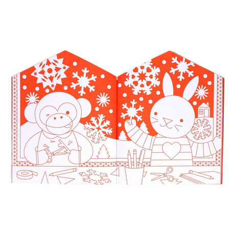 Christmas Coloring Book with Stickers