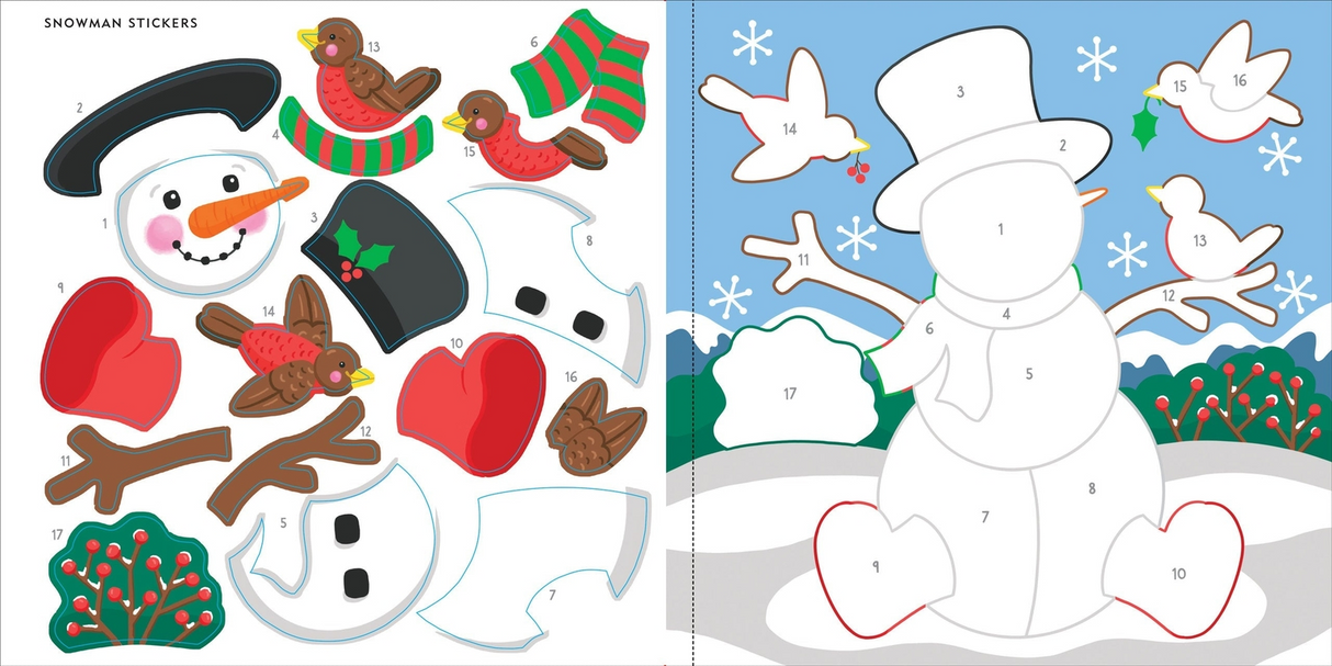 My First Color-By-Sticker Book - Christmas