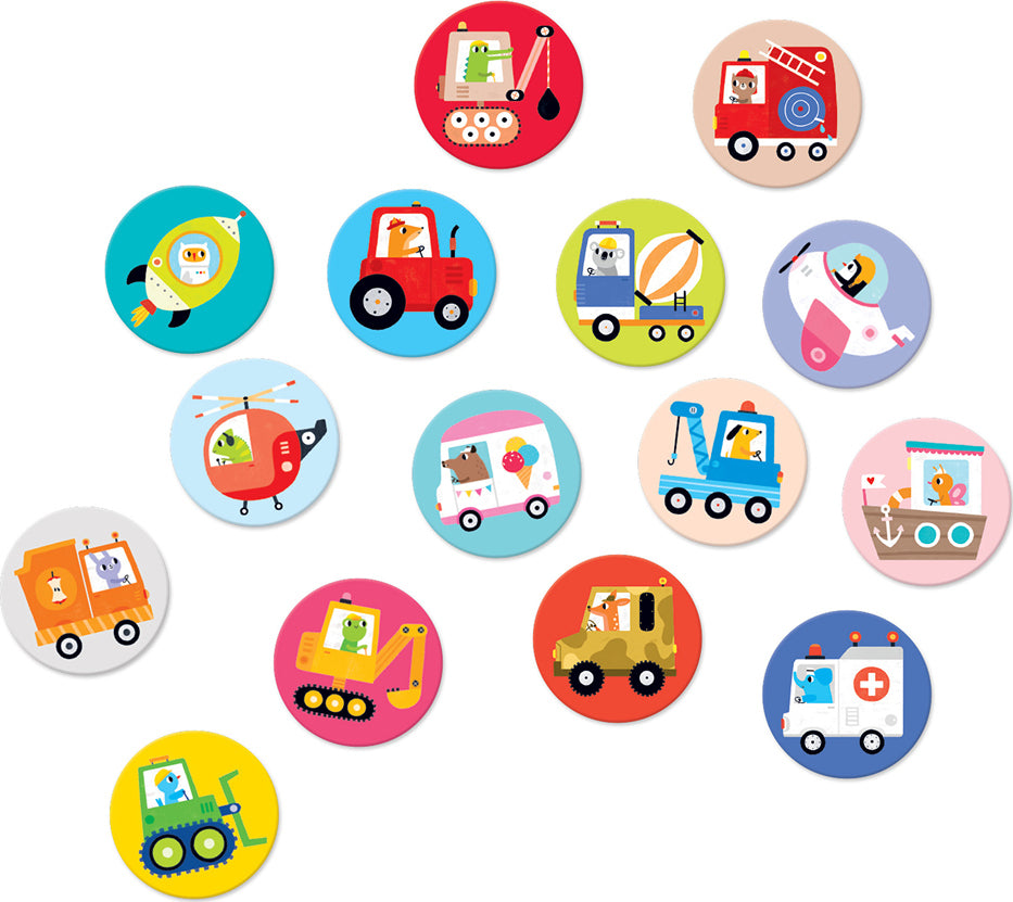 On-the-Go Memory Game Vehicles