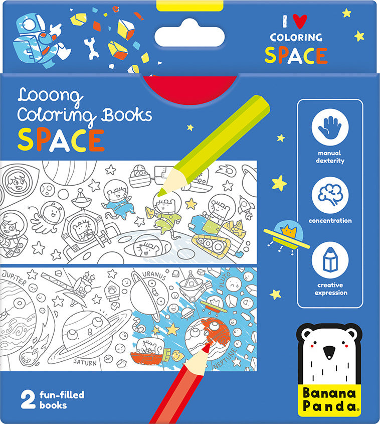 Looong Coloring Books - I Love Coloring Space