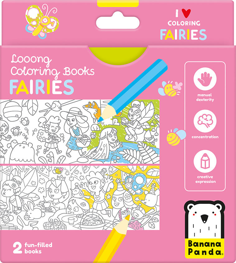 Looong Coloring Books - I Love Coloring Fairies